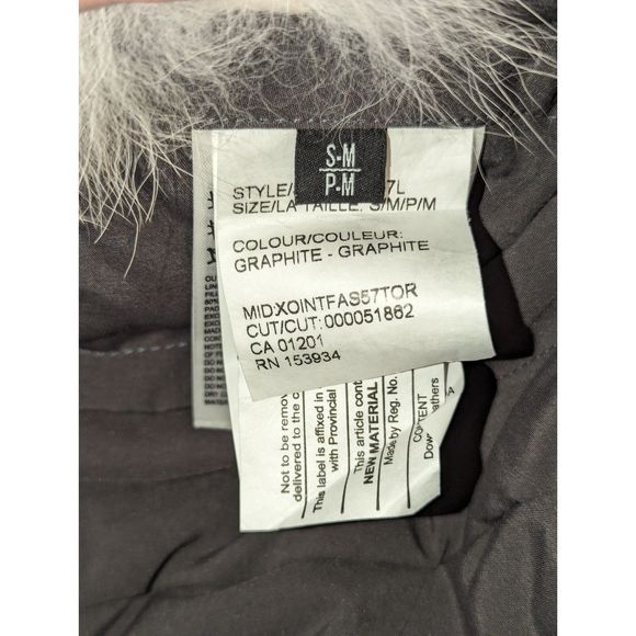 Canada Goose Aviator Hat, Gray, S/M - Picture 9 of 10